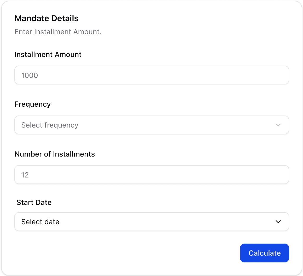 Mandate math handled inline